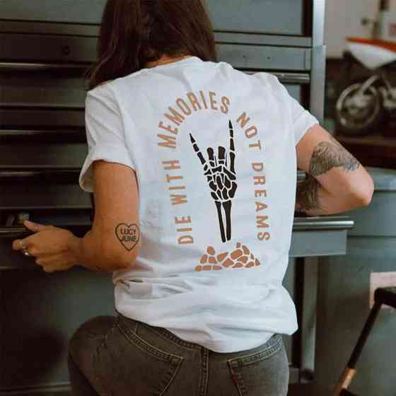 Футболка женская с принтом  46 Белая 2664084933 Днепр