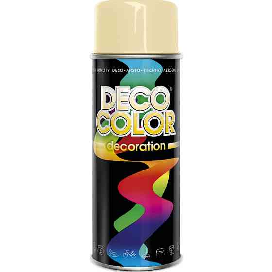 Краска аэрозольная алкидная DecoColor слоновая кость (RAL1015) 400мл Киев