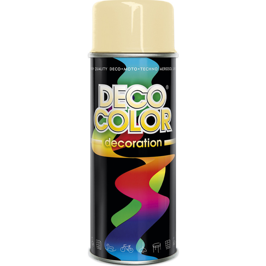 Краска аэрозольная алкидная DecoColor слоновая кость (RAL1015) 400мл Киев - изображение 1