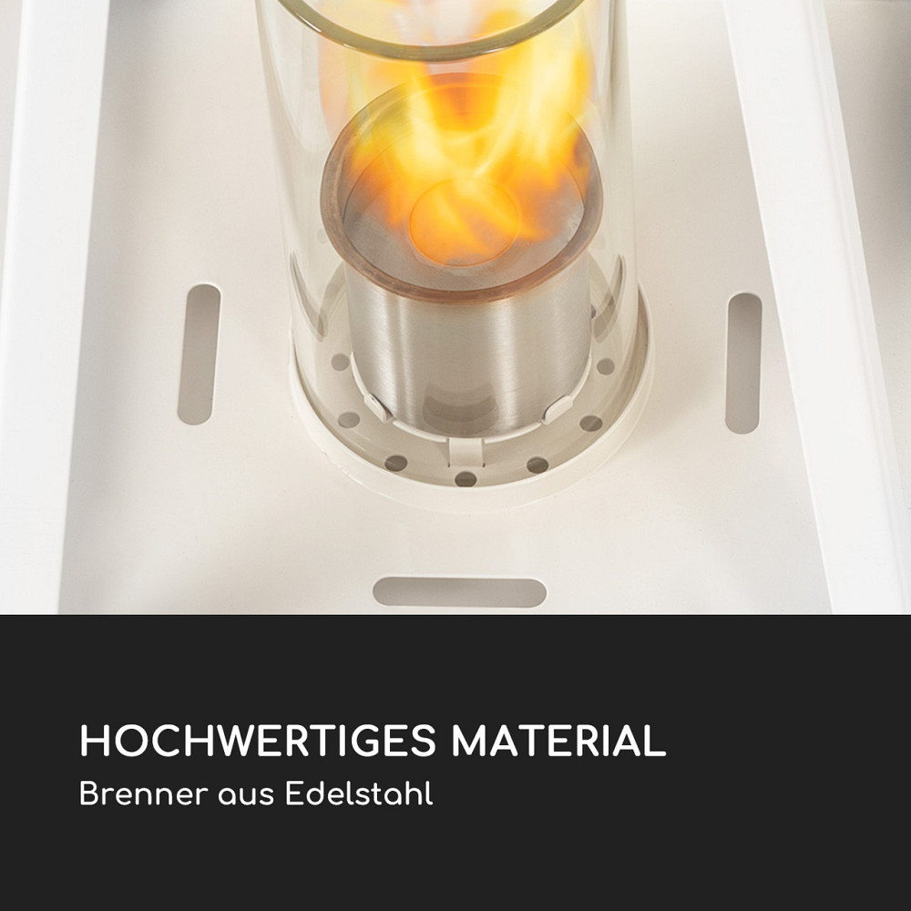 Этаноловый фонарь Fiamme Triangolo, 2 горелки из нержавеющей стали, 0,3 литра, время горения 4 часа, белый Ровно - изображение 5