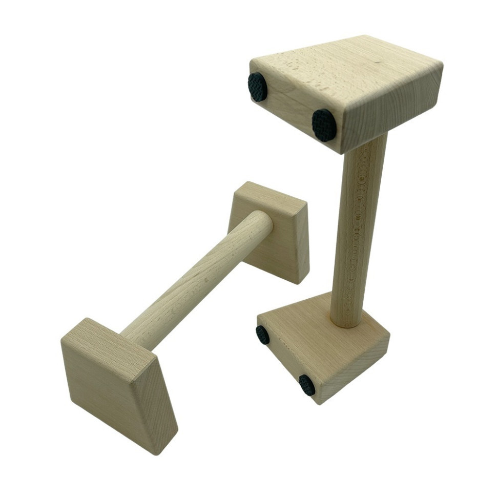 Паралетси, упори для віджимання дерев'яні Wood Gym Push Up NE-WD-30 з бука 30 см 2 шт Вінниця - фото 5