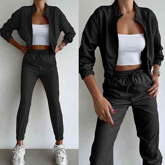 Жіночий стильний повсякденний костюм турецька плащівка Одеса