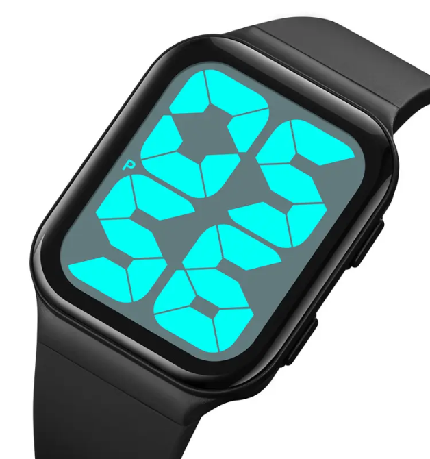 Часы цифровые наручные Skmei 1995 (Черный с белым) Киев - изображение 4