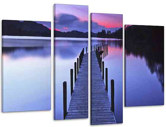 Модульная картина Рассвет Мост Art-61_4 115x170 см Киев