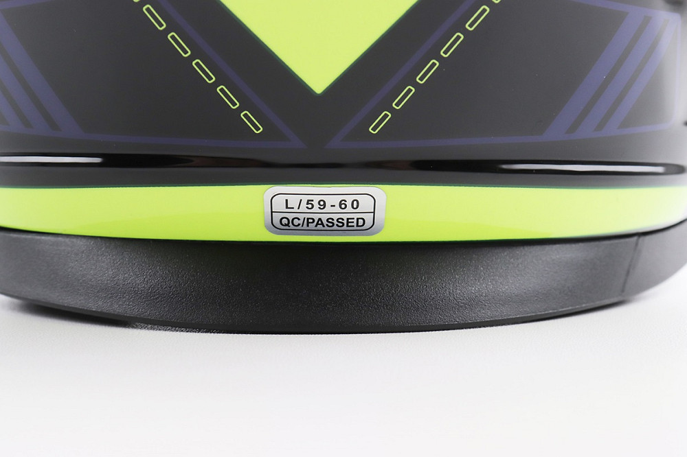 Шолом інтеграл, закритий BLD-М65 L (59-60см), ЧОРНИЙ/НЕОНОВО-ЖОВТО-СИНІЙ Киев - изображение 7