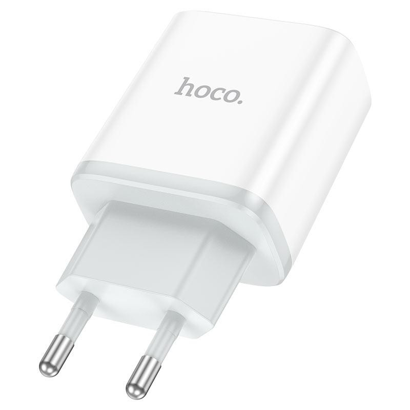 Мережевий зарядний пристрій HOCO C104A Stage single port PD20W charger White Одеса - фото 5
