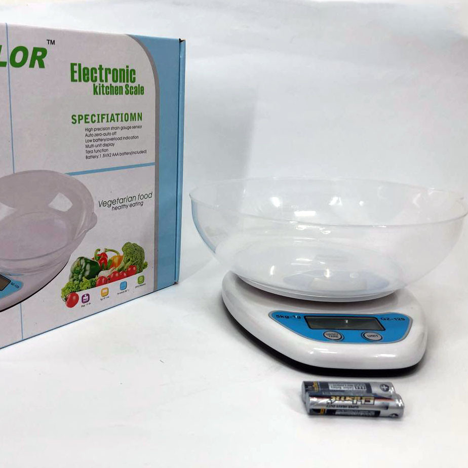 Ваги кухонні з мірною чашею QZ-129A, Ваги кухонні з LED дисплеєм чашею на батарейках LK-81 Івано-Франківськ - фото 3