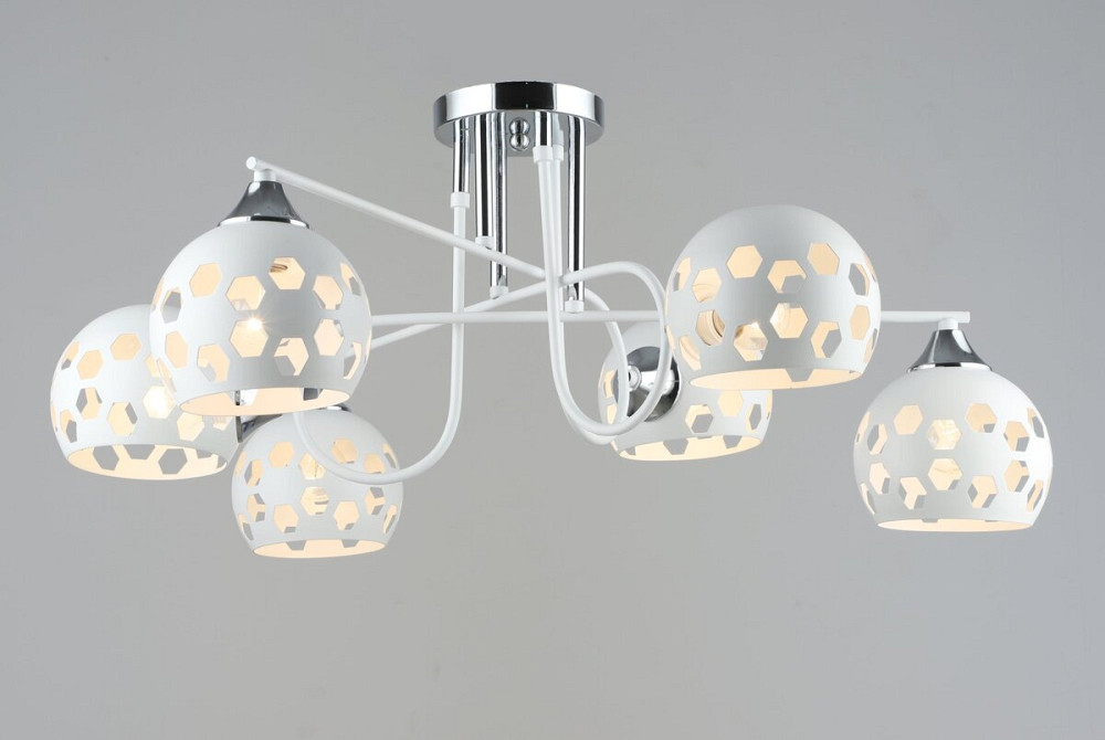 SIRIUS Люстра металева Sirius B A4244/6 WT+CR на 6 плафонів Коломыя - изображение 2