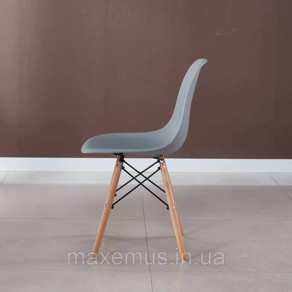 Крісло кухонне для дому та кафе В-173 обідній стілець зі спинкою сучасний стілець для кухні сірий Мостиська - фото 3