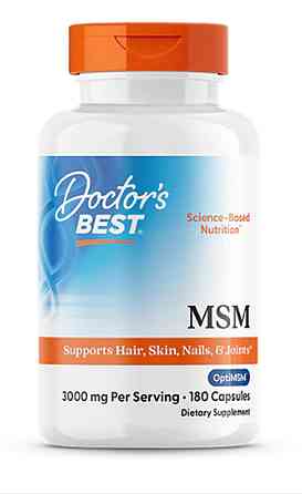 МСМ метилсульфонілметан Doctors Best MSM 180 капсул Київ