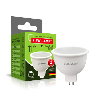Лампочка Eurolamp LED SMD MR16 11W GU5.3 4000K (LED-SMD-11534(P)) Вінниця - фото 2