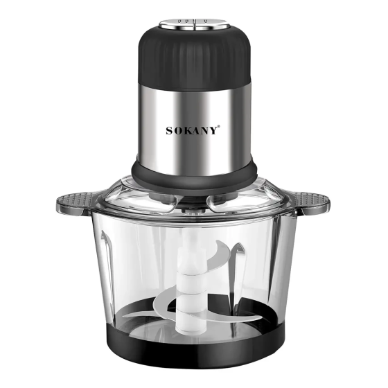 Sokany Чопер подрібнювач 800 Вт 4 леза з чашею на 1,5 літри м'ясорубка Sokany SK-7025A Коломия