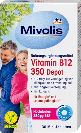 Mivolis Vitamin B12 350 Depot, 30 Mini-Tabletten Миволис Витамин B12 350 Depot Киев - изображение 1