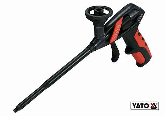 Пістолет для нанесення монтажної піни YATO: алюмінієвий корпус, швидка регуляція подачі піни[20/240] Одеса
