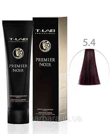 Крем-краска для волос T-LAB Professional Premier Noir Colouring Cream 5.4 светлый шатен медный Киев