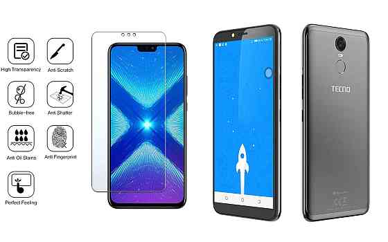 Захисне скло NeoGlass для TECNO Pouvoir 2 Pro (LA7 pro) – надпрозоре та стійке Київ