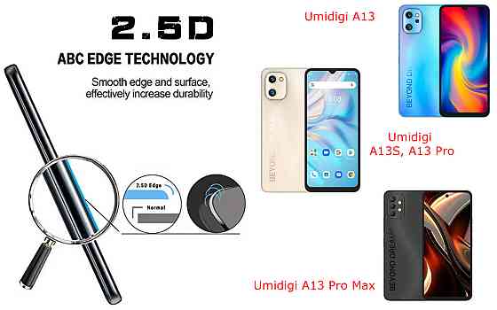 Захисне скло ArmorGlass для Umidigi A13, A13S, A13 Pro, A13 Pro Max – стійке до подряпин та ударів Київ
