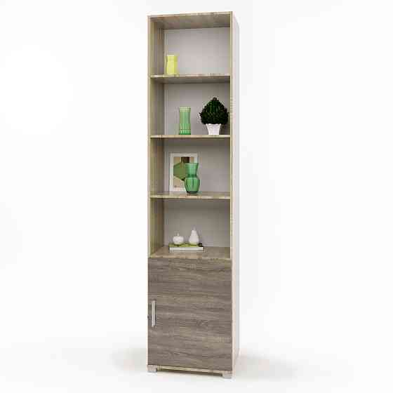 Шкаф-пенал открытый Эверест Бриз-14 сонома + трюфель (DTM-2282) Днепр