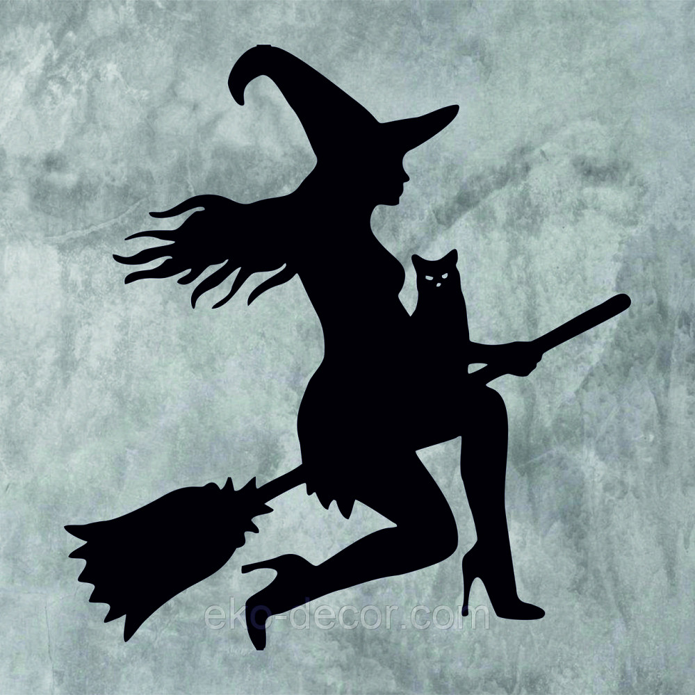 Декоративное настенное Панно «Ведьма», Декор на стену 70*65 см, Черный Киев - изображение 10