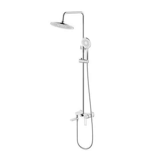 Душевая система с изливом Qtap Taurus на три потребителя QTTAU111CRM45665 Chrome Киев