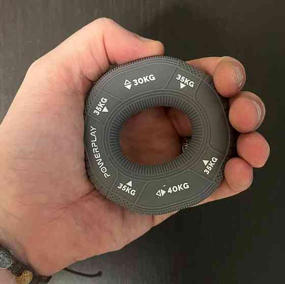 Еспандер кистьовий силіконовий PowerPlay PP-4331 Hand Grip Large 30-35-40 кг. Сірий Кам'янське