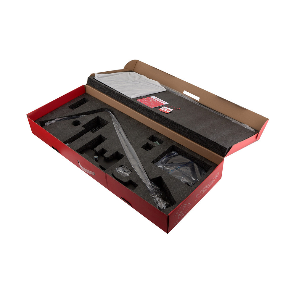 Душова колонна з водоспадним змішувачем Koer KB-58007-05, чорний колір (KR3463) Харків - фото 6