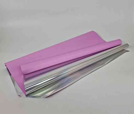 Рулон 10 м тонований "Голограма" (55) плівка для квітів (h600) No 3 Японський рожевий (1 шт.) Харків