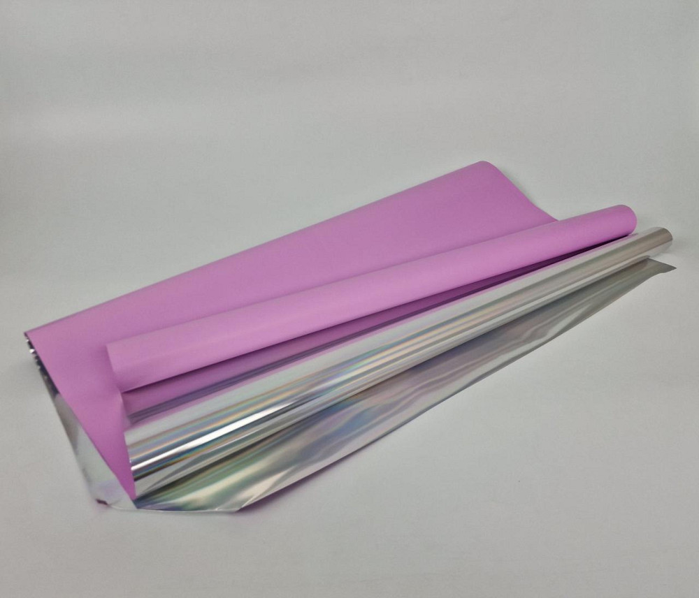 Рулон 10 м тонований "Голограма" (55) плівка для квітів (h600) No 3 Японський рожевий (1 шт.) Харків - фото 1