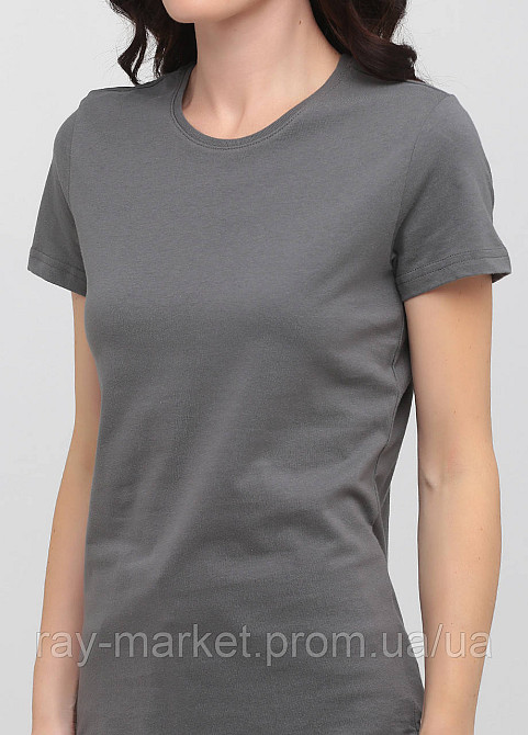 Футболка базова Stedman Classic-T Unisex жіноча приталена темно-сіра (ST2600-RGY ) Київ - фото 2
