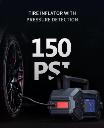 Уцінка Пусковий зарядний пристрій GK-J1206P 3000A 20000mAh з компресором 150 PSI, Power Bank 12V для авто до 8.0 л Київ
