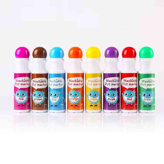 Набор пальчиковых маркеров DOT для творчества, точечные, пальчиковые краски для рисования и живописи на водной основе,8 цветов Каменец-Подольский