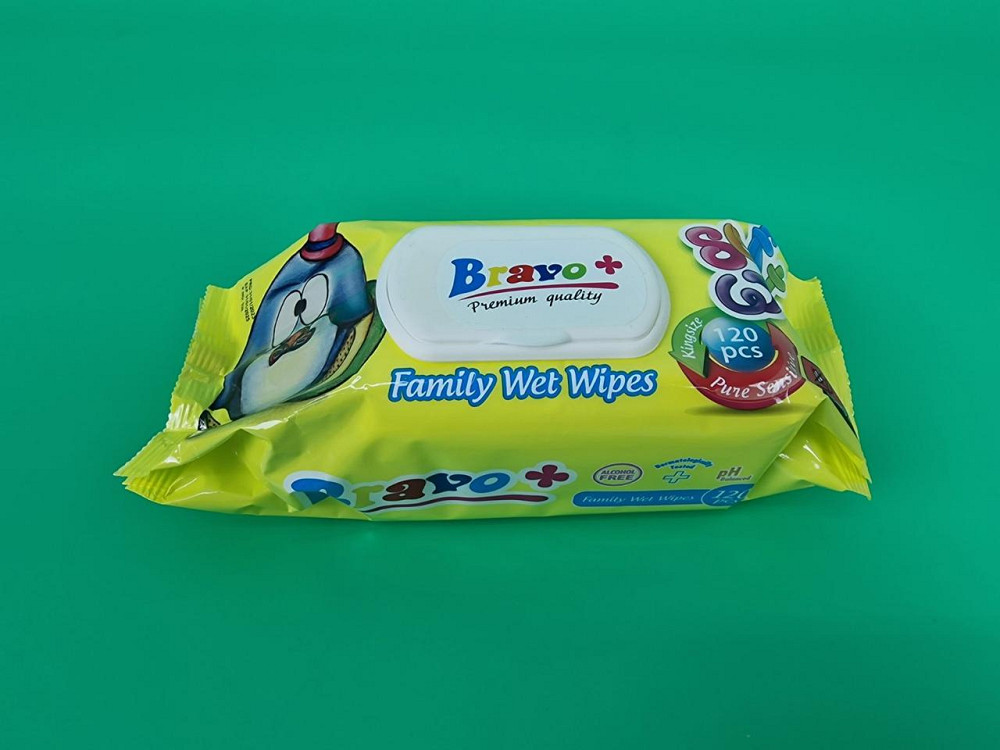 Влажная салфетка 120 шт.c клапаном 