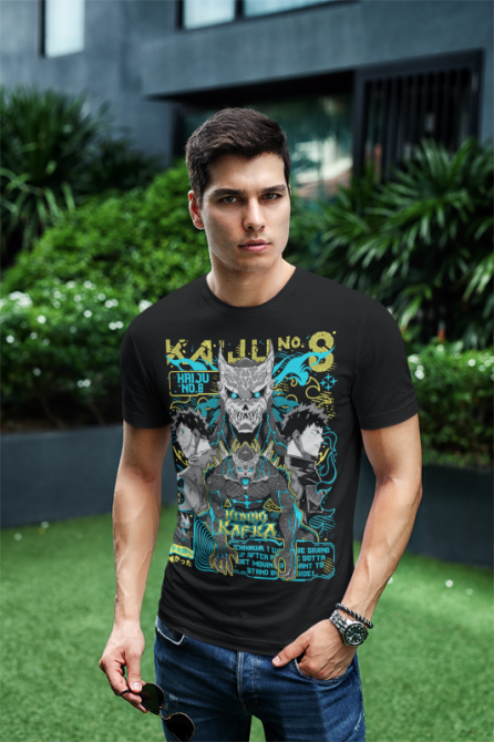 Футболка з аніме принтом Каіджу Но Хосхіна Гіфт оверсайз (S/M/L) Чорний AnimeJ0680 Дніпро - фото 4