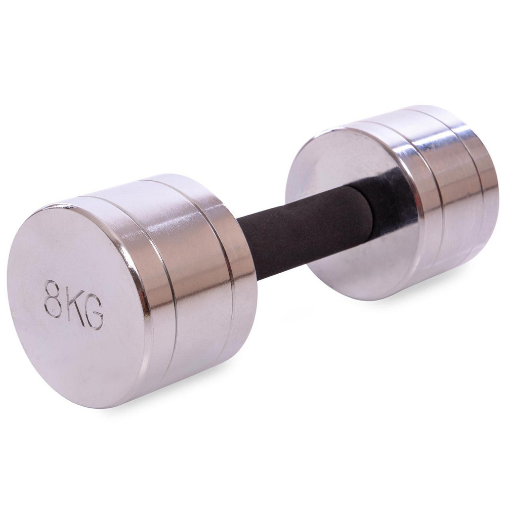 Гантель 8 кг хромированная Record-5202-8 Киев - изображение 1