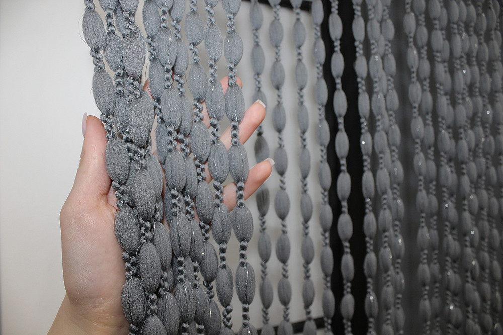 Штори-нитки "Шиніл" з люрексом Темно-сірий 300х300см 1 шт (61-040) Київ - фото 5