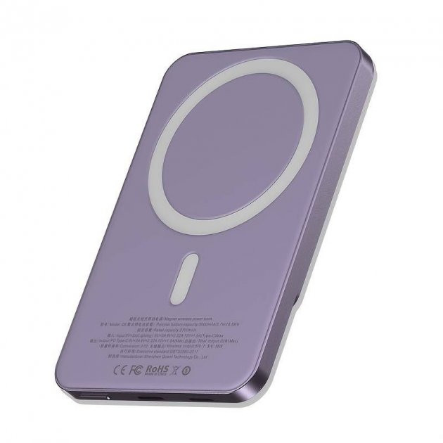УМБ PowerBank Q9 5000 mAh 20W (MagSafe) - Фіолетовий Киев - изображение 3