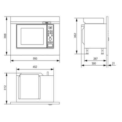 Микроволновая печь Hansa AMGB20E2GB Винница