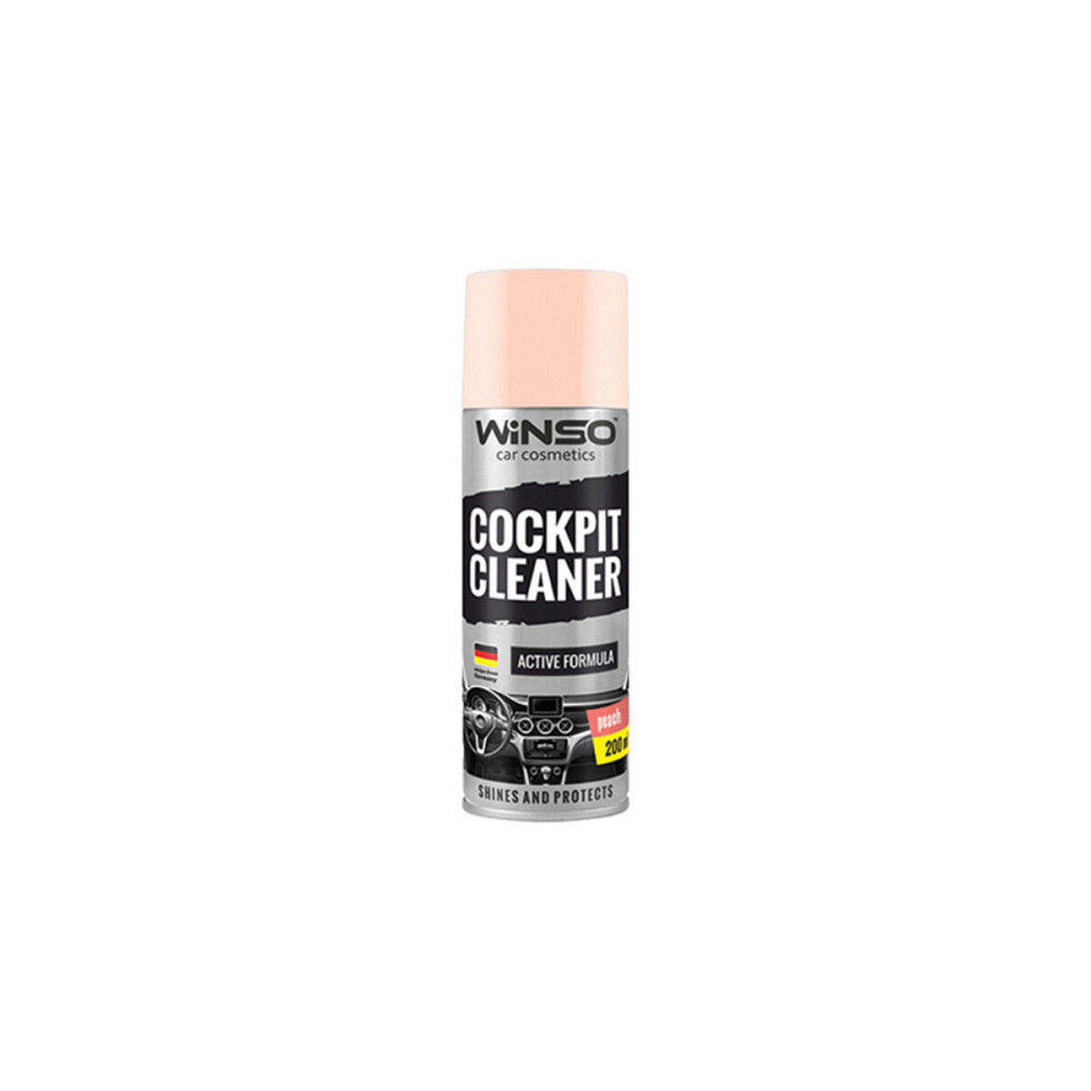 Полироль для панели приборов Winso Cockpit Cleaner Персик, 200мл Київ - фото 1