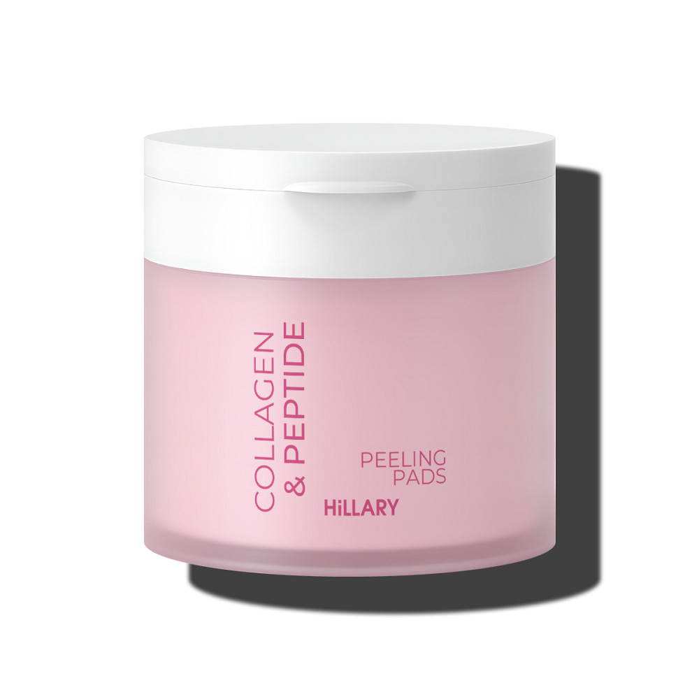 Відлущувальні тонер-педи з колагеном та пептидами Collagen & Peptide Peeling Pads Hillary 60 шт Київ - фото 3