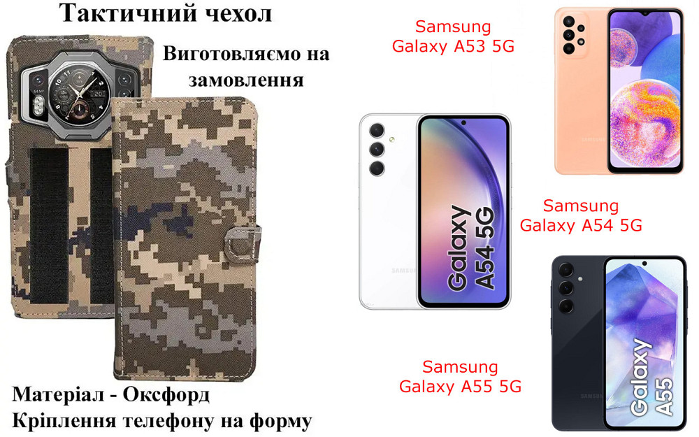 Тактичний чохол для Oukitel F150 B1 Pro, кріпиться до спорядження на липучці Київ - фото 1