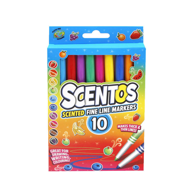 Набір ароматних маркерів з пером для малювання 40720, 10 кольорів Вінниця - фото 1