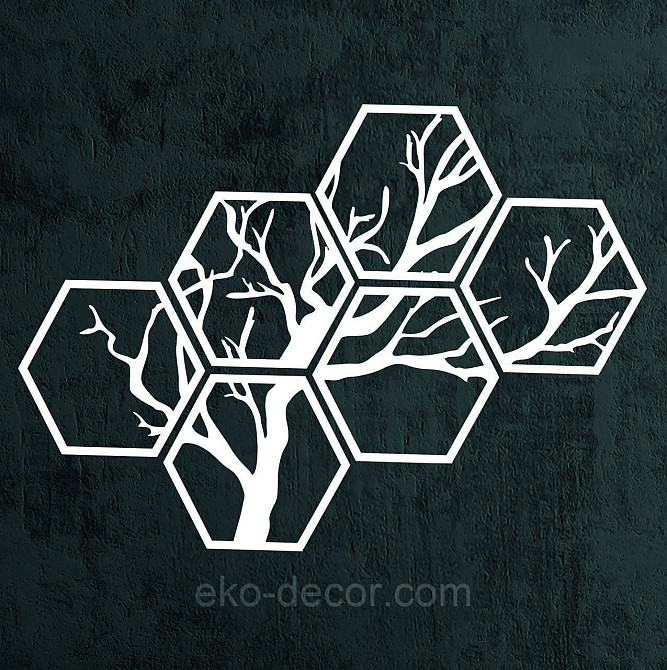 Декоративное настенное Панно «Дерево», Декор на стену 150*106 см, Белый, Ручная работа Киев - изображение 10