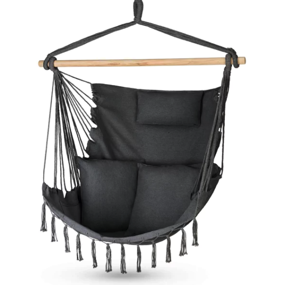 Бразильське крісло - гамак Outtec Boho Sois XXL графітовий Київ