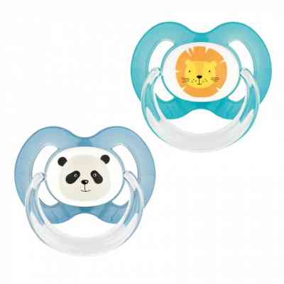 Пустышка Baby-Nova Wild Animals 6-18 мес. голубая/синяя 2 шт (3962319) Винница