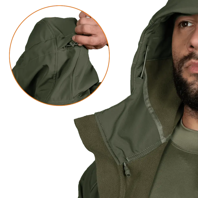 Куртка чоловіча тепла Stalker SoftShell 7225 (Оливковий) 3XL Вінниця - фото 6