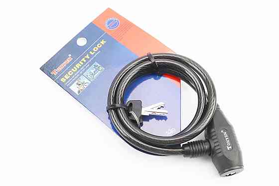 Замок протиугінний тросовий 800х8мм під ключ, TY420 Київ