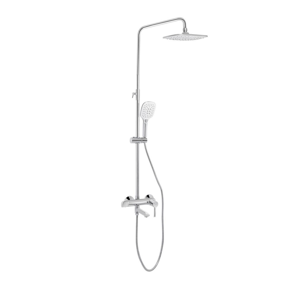 Душова система універсальна Qtap Grand на три споживачі (з виливом) QTGRACRM1004 Chrome Київ - фото 1