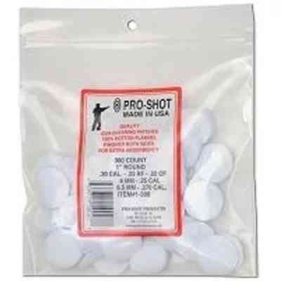 Патч для чищення зброї Pro-Shot .22 - .270 - 1&quot; круглий бавовна 300 шт/уп (1-300) Вінниця