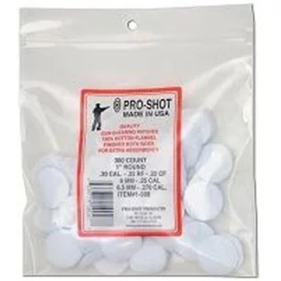Патч для чищення зброї Pro-Shot .22 - .270 - 1&quot; круглий бавовна 300 шт/уп (1-300) Вінниця - фото 1