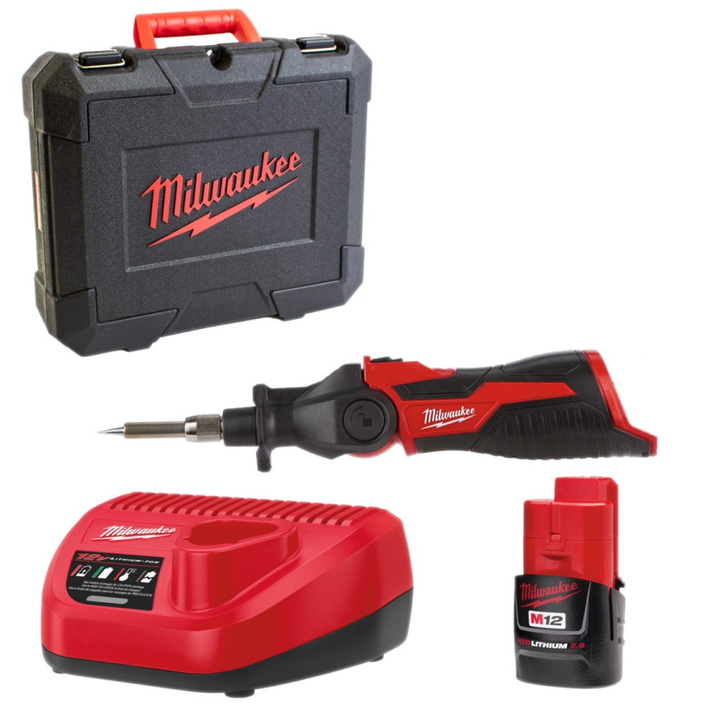 Акумуляторний паяльник MILWAUKEE M12 SI-201C 4933459761 (+1 акумулятори, зарядний пристрій, кейс) Одеса - фото 11